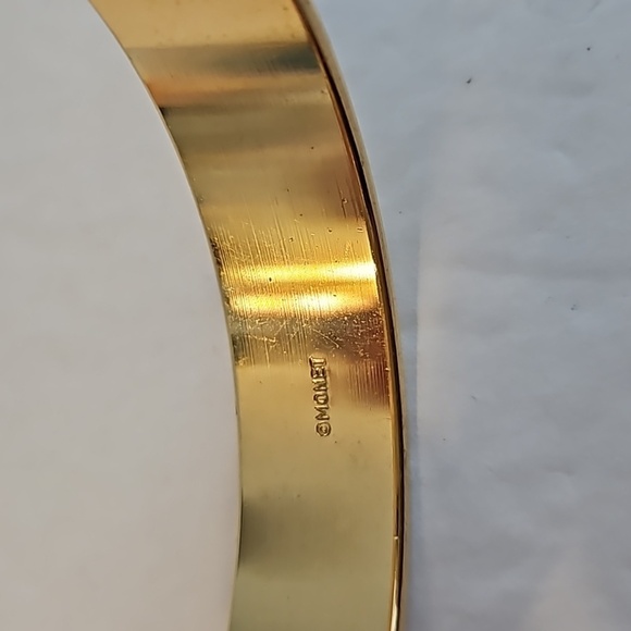MONET Goldtone 2 1/2"Dia. Bangle Bracelet - Picture 6 of 6